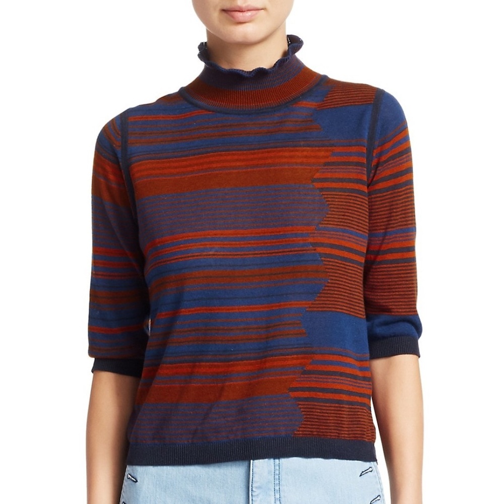 NWT See by Chloe Space Dye Turtleneck Knit Top XL